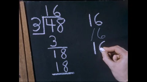 1960s: Numbers added to the column for addition. Stock Footage 273113791