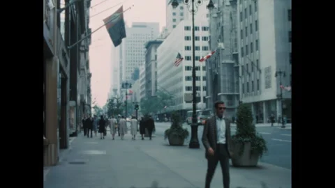 1960s NYC | CAMERA PAN UP TO 666 5TH AVENUE MANHATTAN (1964) Stock Footage 258688505
