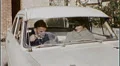 1960s Old COUPLE Car Won't Start Stalled Auto No Gas On Vintage Film Home Movie HD Footage