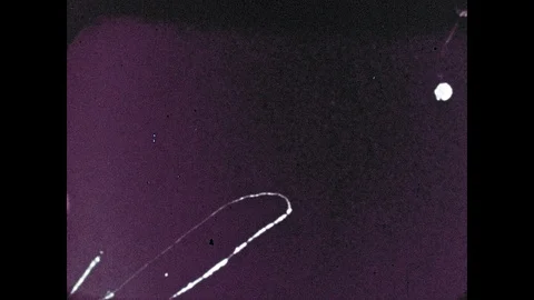 1960s: Parachutes deploy from capsule. Navy ship in the ocean. Video stock 100302284
