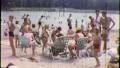 1960s People at the Beach CROWD LAKE Hot Heatwave Summer Vintage Film Home Movie HD Footage