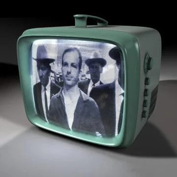 1960s portable TV 3D Model