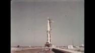1960S: Rocket Launch / Dissolve To Astronaut In Space. Stock Footage