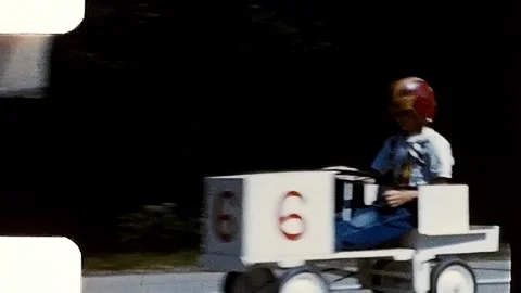 1960s Soap Box Derby. 2 of 4. Vintage 8mm Home Video. Stock Footage 264430684