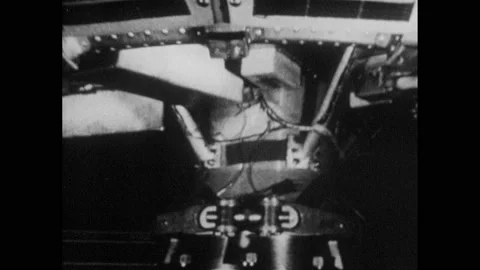 1960s: Structural model of satellite undergoing test. Part of satellite Stock Footage 145379397