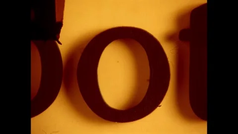 1960s: Text: pot in lower case. Text: pet in lower case. Stock Footage 240680986