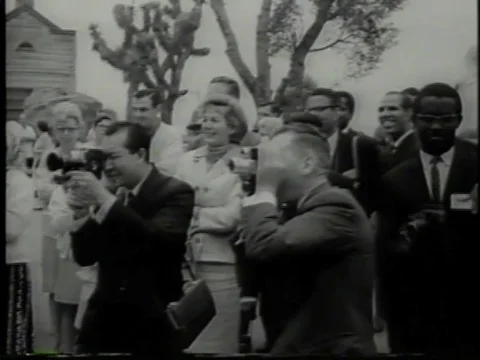 1960s Tourists using super 8mm film cameras nostalgic footage Video stock 80472619
