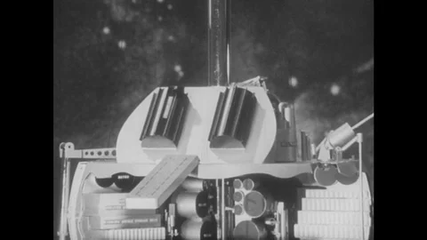 1960s: UNITED STATES: data processing in the ABL device for research on Mars Video stock 83042349