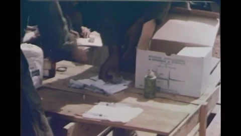 1960s - Vaccinations and other basic medical procedures are carried out at US Video stock 159336842