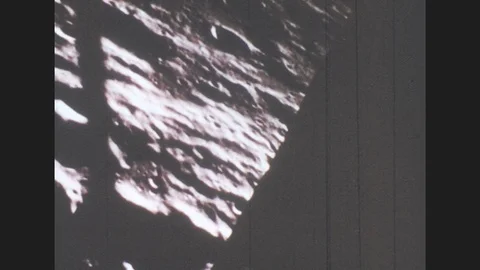 1960s: View from lunar module window app... | Stock Video | Pond5