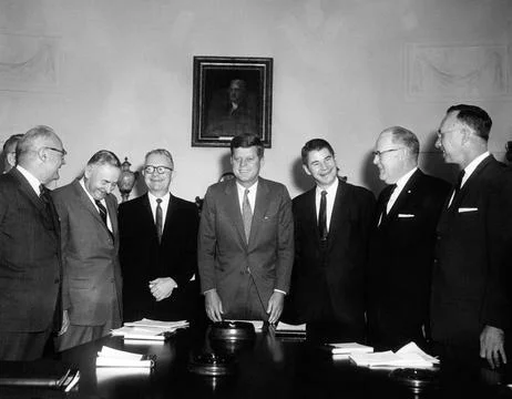 1960s:Meeting with the Task Force on Key Elements of the Agricultural Situation, Stock Photos