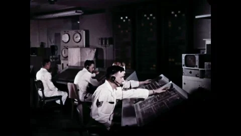 1961 - An airborne Strategic Air Command post is alerted to a potential missile Stock-Footage 85957191