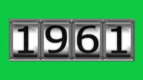 1961 on billboard Stock Footage 10599336