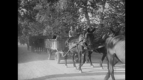 1961-Country Life / Village / Spain / 1961 Stock Footage