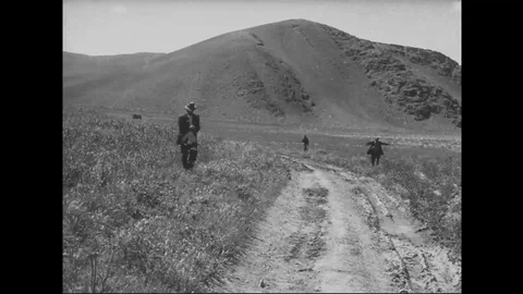 1961 - A crop-duster is fueled upon a pest-infested field in Iran. Stock Footage 122529085
