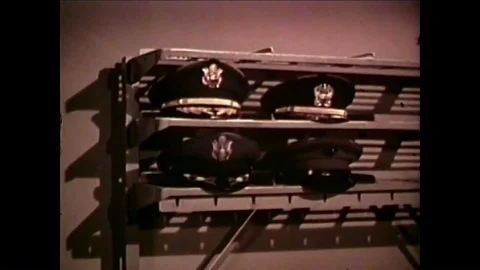 1961 - Data from a radio wave interference test, gathered at a US Army Stock Footage 92630949