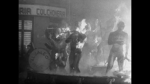 1961-Fallas / Valencia / Spain / 1961 Stock Footage