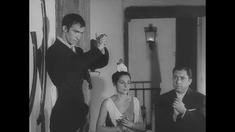 1961-Flamenco / Dancer / Spain / 1961 Stock Footage