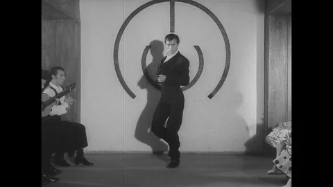 1961-Flamenco / Dancer / Spain / 1961 Stock Footage