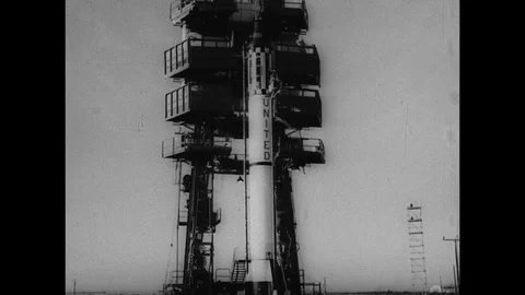 1961-Mercury Project / Ham the Chimp / USA / 1961 Video stock 77973147