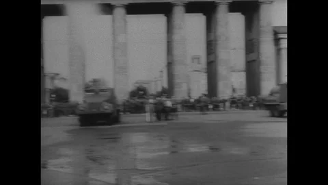 1961-Rise of the Berlin Wall / Berlin / GDR / 1961 Stock Footage 77895870