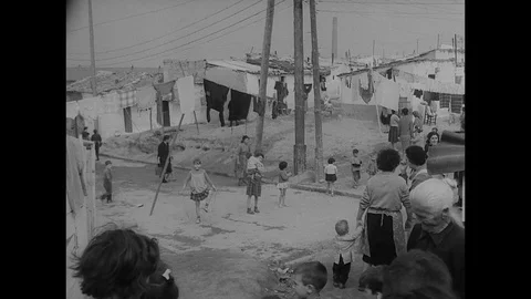 1961-Settlement / Spain / 1961 Stock Footage