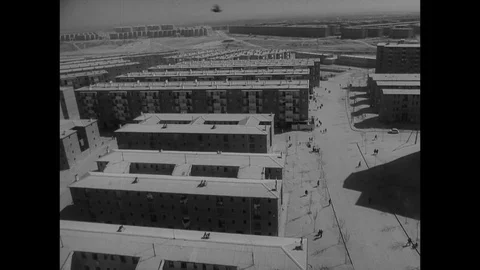 1961-Settlement / Spain / 1961 Stock Footage