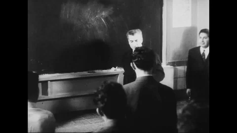 1961 - The Shah shares some of his goals to improve education in Iran. Video stock 124166330