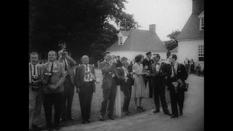 1961-State Visit / Muhammad Ayub Khan / Mount Vernon / USA / 1961 Stock Footage 77973104