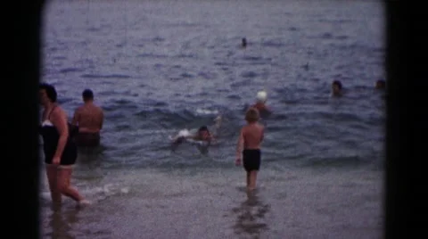 1961: swimming scene HAGERSTOWN, MARYLAND Stock Footage