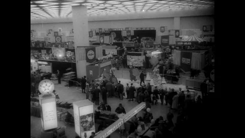 1961-Trade Fair / Detroit / USA / 1961 Stock Footage