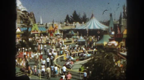 1962: an amusement park SAN PEDRO, CALIFORNIA Stock Footage