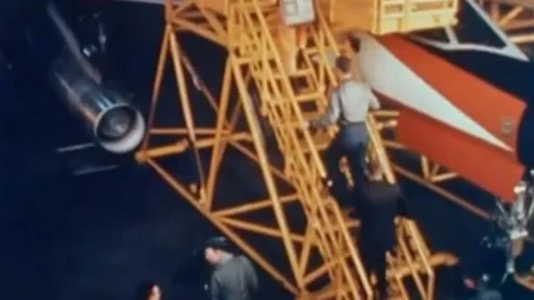 1962.. B 58A ESCAPE CAPSULE, CHIMP AND MAN EJECTIONS (64) Vídeos de archivo 236663370