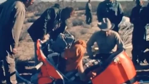 1962.. B 58A ESCAPE CAPSULE, CHIMP AND MAN EJECTIONS (94) Stock Footage 236663450