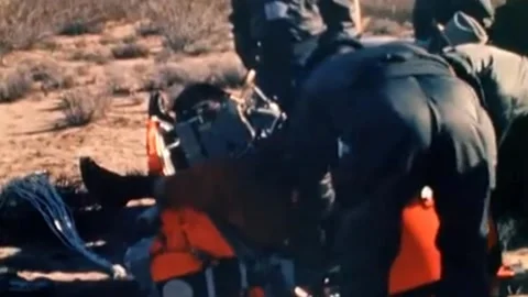 1962.. B 58A ESCAPE CAPSULE, CHIMP AND MAN EJECTIONS (96) Stock Footage 236663456