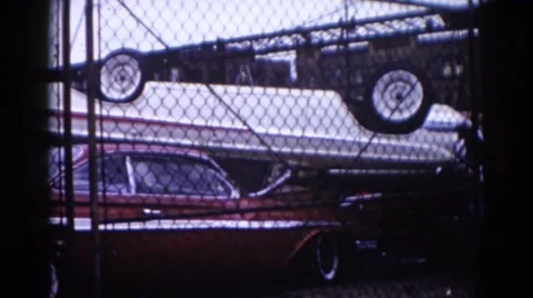 1962: a car is seen CHICAGOLAND AREA Stock Footage
