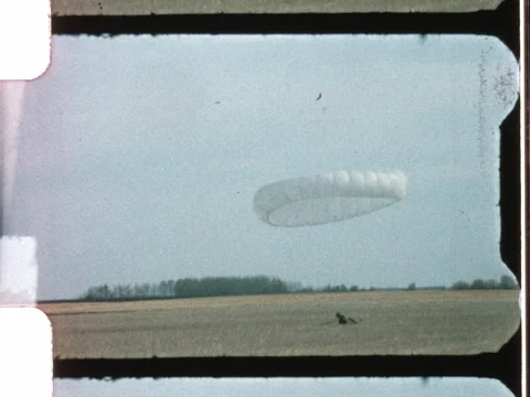 1962 film of the Princess Patricia's practicing jumps. 8mm 2k overscan Vidéo 340852453