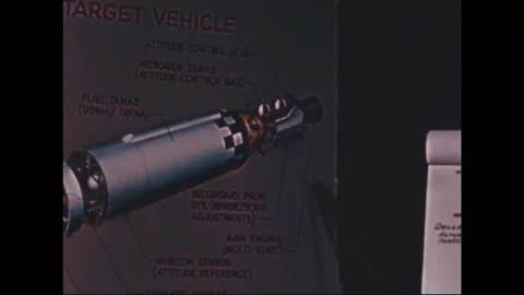 1962 - A man at Lockheed explains a diag... | Stock Video | Pond5