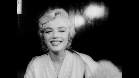 1962-Marilyn Monroe / USA / 1962 Stock Footage