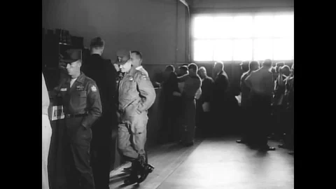 1962 - Military officers and noncommissioned officers receive uniforms and Stock Footage