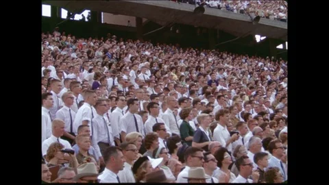1962-Moon Speech / John F. Kennedy / Rice University / USA / Sep 12, 1962 Stock Footage