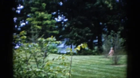 1962: the mountain, always the mountain, always green and big Stock Footage