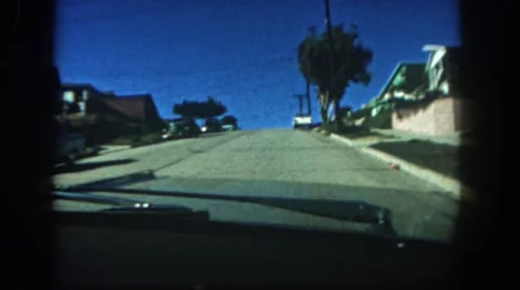 1962: a residential area is seen DISNEYLAND, CALIFORNIA Stock Footage