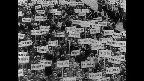 1962-Rise of the Berlin Wall / Germany / 1961 - 1962 Stock Footage