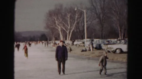 1962: a snow playing is seen HAGERSTOWN, MARYLAND Stock Footage