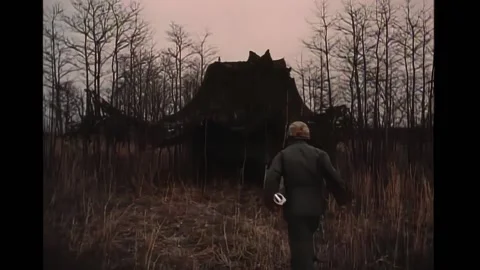 1962 - Soldier walking to a mobile command post Stock Footage 233989784
