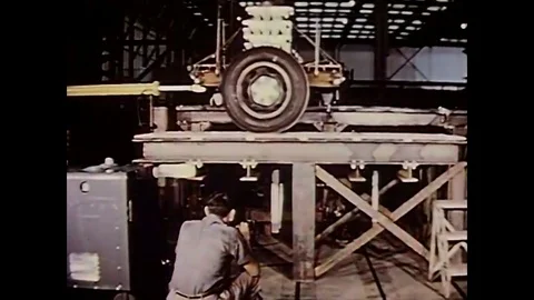 1962 - A Thor missile is set to launch at the Vandenberg Air Force Base. Stock Footage 83034362