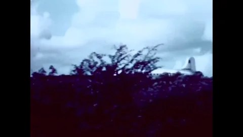 1962 - A Thor missile is set to launch at the Vandenberg Air Force Base. Stock Footage 83081282