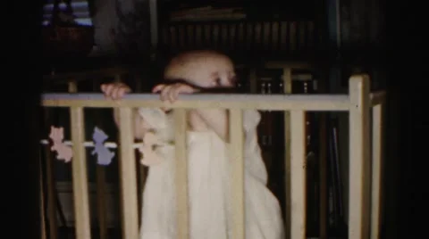 1962: toddlers is seen crawling HAGERSTOWN, MARYLAND Stock Footage