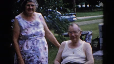 1962: two people have a serious talk while enjoying life together CHICAGOLAND Stock Footage